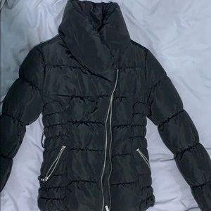 Black puffer jacket